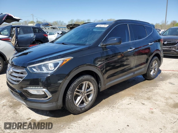 2017 Hyundai Santa Fe 2.4L z VIN 5XYZU3LB5HG392277, wystawiony jako Copart lot #51601765 z przebiegiem 81 943 mil mil oraz Szkoda całkowita • Salvage title. Historia ofert i sprzedaży dostępna na DreamBid. Obrazek 1.