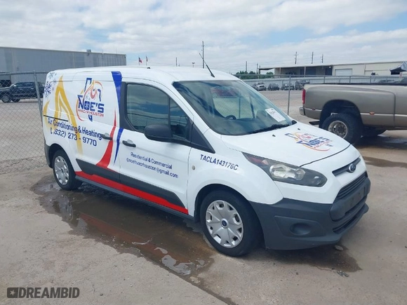 2015 Ford Transit Connect XL with VIN NM0LS7E78F1228947, listed as a IAAI auction lot 42028617 with 154,764 mi miles. Bid and sale history available at carsss.com. Image 1.
