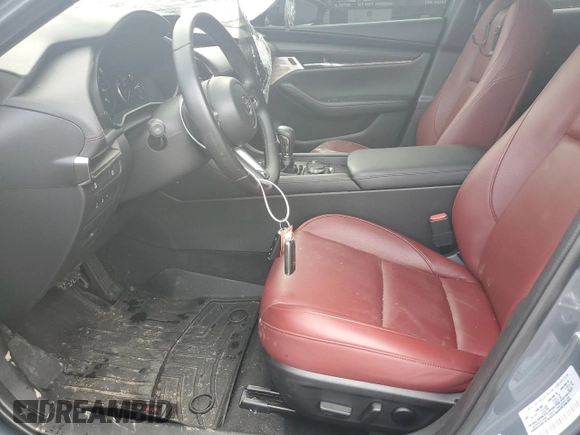 2023 Mazda 3 S Carbon Edition with VIN JM1BPBLM3P1618402, listed as a Copart auction lot 73179284 with 7,318 mi miles and Salvage title. Bid and sale history available at DreamBid. Image 7.