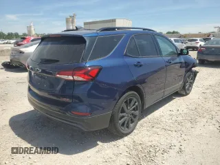 2023 Chevrolet Equinox RS with VIN 3GNAXWEG9PL102488, listed as a Copart auction lot 56200615 with 47,826 mi miles and Salvage title. Bid and sale history available at DreamBid. Image 3.