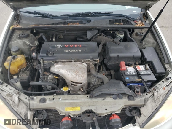 2004 Toyota Camry LE with VIN JTDBE32K840266737, listed as a Copart auction lot 58187325 with 172,013 mi miles and Clean title. Bid and sale history available at DreamBid. Image 11.