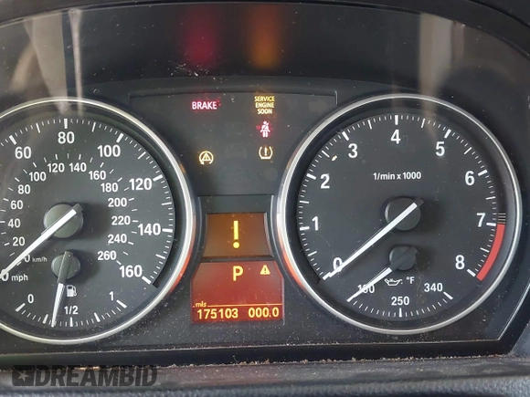 2008 BMW 3 Series 328i with VIN WBAWB33538P134580, listed as a IAAI auction lot 42694374 with 175,103 mi miles and . Bid and sale history available at DreamBid. Image 7.