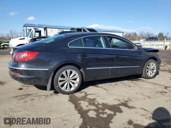 2012 Volkswagen CC Sport PZEV with VIN WVWNP7AN0CE522347, listed as a Copart auction lot 44736245 with 0 mi miles and Salvage Title. Bid and sale history available at carsss.com. Image 3.
