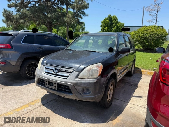 2006 Honda CR-V LX with VIN JHLRD68516C004132, listed as a Copart auction lot 55897555 with 192,107 mi miles and Clean Title. Bid and sale history available at DreamBid. Image 2.