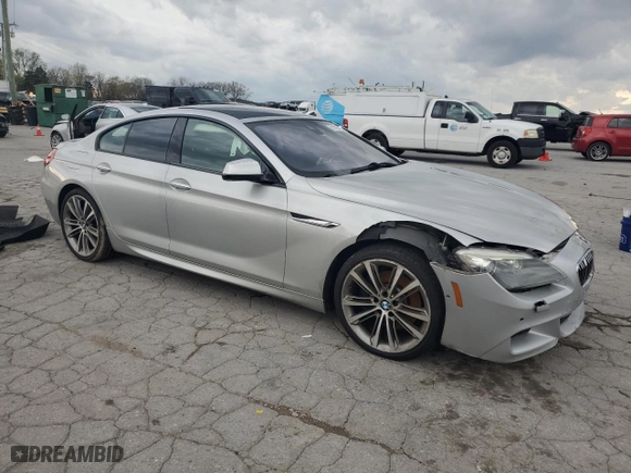 2013 BMW 6 Series 640i with VIN WBA6A0C52DDZ04278, listed as a Copart auction lot 51716715 with 135,455 mi miles and Salvage Title. Bid and sale history available at carsss.com. Image 4.