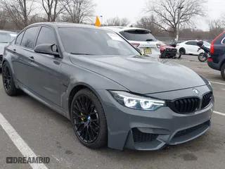 2018 BMW M3 with VIN WBS8M9C54J5K99251, listed as a IAAI auction lot 38433789 with 41,081 mi miles. Bid and sale history available at carsss.com. Image 1.