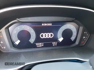 2021 Audi Q3 Premium with VIN WA1AUCF3XM1087993, listed as a Copart auction lot 71384412 with 32,448 mi miles. Bid and sale history available at carsss.com. Image 9.