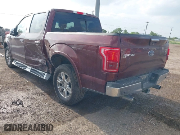 2015 Ford F-150 XL with VIN 1FTEW1CG0FFA55038, listed as a IAAI auction lot 41968878 with 50,189 mi miles and . Bid and sale history available at DreamBid. Image 3.