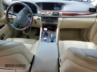 2015 Lexus LS 460 with VIN JTHBL5EF9F5136423, listed as a Copart auction lot 55967695 with 62,012 mi miles and Salvage title. Bid and sale history available at DreamBid. Image 8.