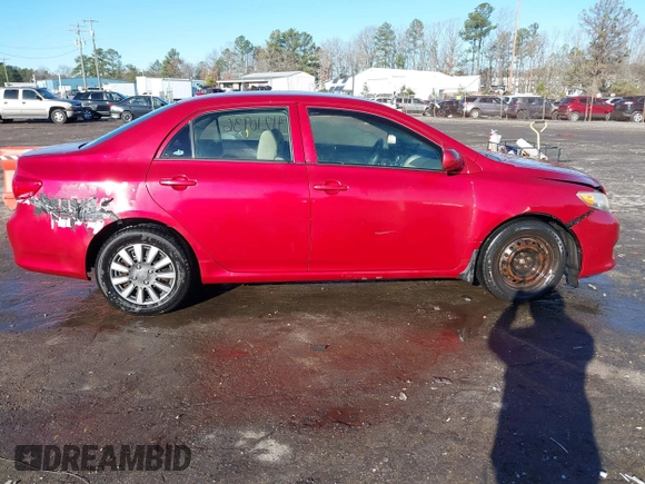 2009 Toyota Corolla with VIN JTDBL40E99J004929, listed as a IAAI auction lot 41210936 with 135,663 mi miles. Bid and sale history available at carsss.com. Image 13.