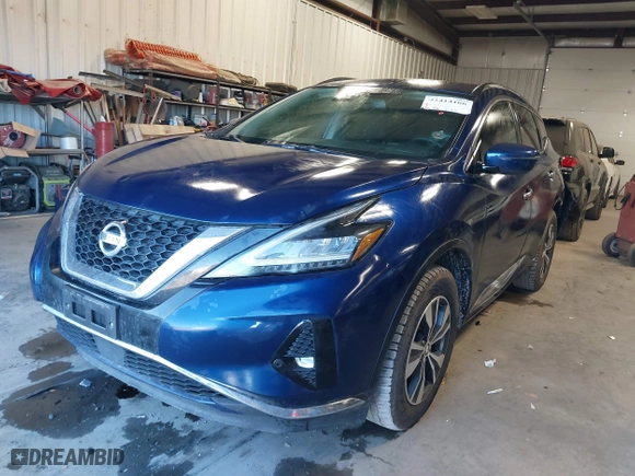 2021 Nissan Murano SV with VIN 5N1AZ2BJ4MC130603, listed as a IAAI auction lot 41414166 with 75,158 mi miles. Bid and sale history available at carsss.com. Image 17.