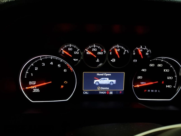 2021 Chevrolet Silverado 1500 LT with VIN 1GCRYDED6MZ104674, listed as a Copart auction lot 44034255 with 70,420 mi miles and Salvage Title. Bid and sale history available at DreamBid. Image 9.