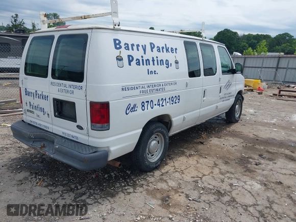 2006 Ford Econoline Cargo with VIN 1FTRE14W56HA74697, listed as a IAAI auction lot 42341374 with 153,519 mi miles and . Bid and sale history available at DreamBid. Image 4.