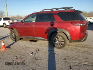 2022 Nissan Pathfinder SV with VIN 5N1DR3BB4NC245439, listed as a Copart auction lot 46955135 with Not provided miles and Salvage title. Bid and sale history available at DreamBid. Image 2.