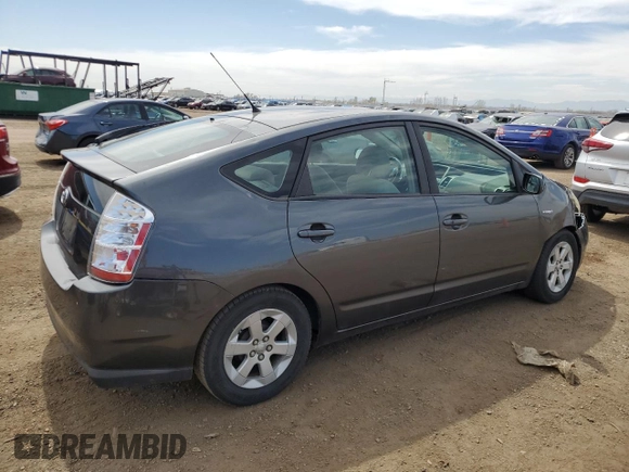 2007 Toyota Prius with VIN JTDKB20U477621485, listed as a Copart auction lot 53003665 with 181,461 mi miles and Salvage Title. Bid and sale history available at carsss.com. Image 3.