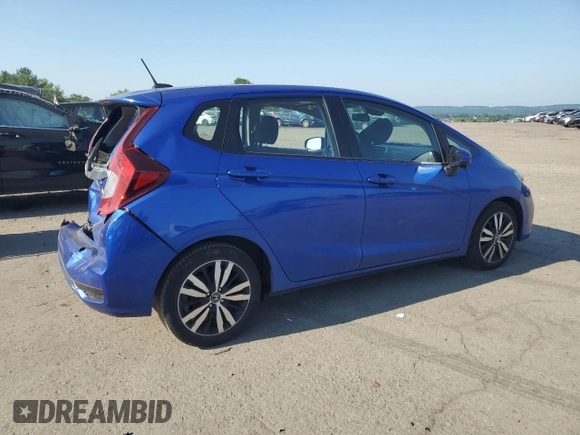 2018 Honda Fit EX with VIN 3HGGK5H82JM714373, listed as a Copart auction lot 62324065 with 75,222 mi miles and Salvage title. Bid and sale history available at DreamBid. Image 3.