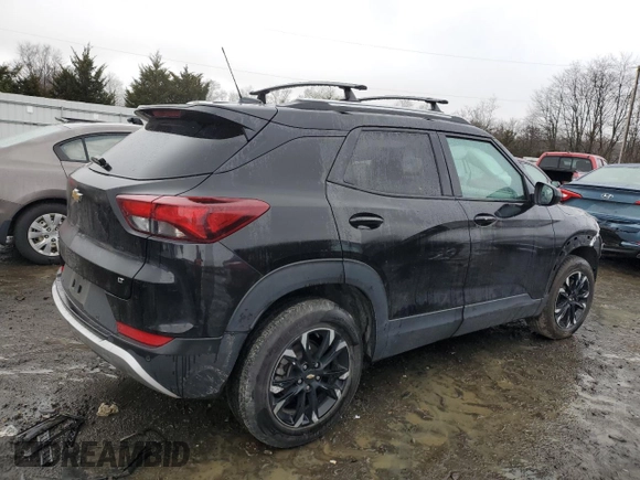 2022 Chevrolet TrailBlazer LT with VIN KL79MPSL1NB078033, listed as a Copart auction lot 79958253 with 43,023 mi miles and Salvage Title. Bid and sale history available at DreamBid. Image 3.