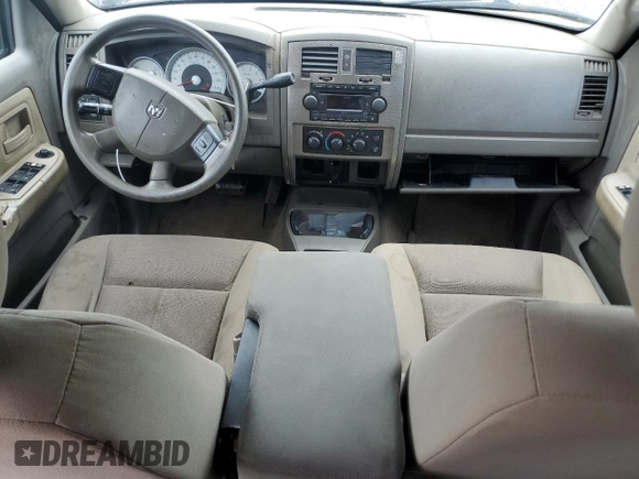 2006 Dodge Dakota SLT with VIN 1D7HE48N66S641149, listed as a Copart auction lot 58823615 with 169,002 mi miles and Salvage title. Bid and sale history available at DreamBid. Image 8.
