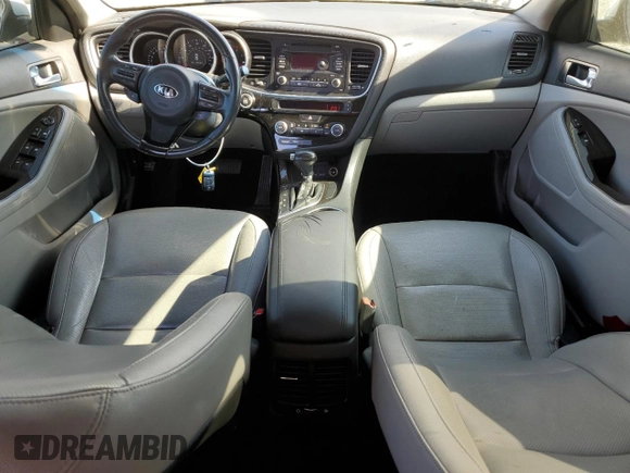2015 Kia Optima EX with VIN 5XXGN4A7XFG420200, listed as a Copart auction lot 63709125 with 92,759 mi miles and Salvage title. Bid and sale history available at DreamBid. Image 8.