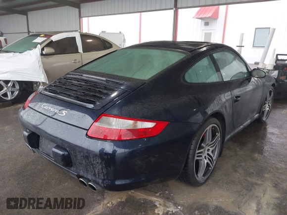 2007 Porsche 911 Carrera S with VIN WP0AB29937S731953, listed as a IAAI auction lot 41447639 with 36,173 mi miles. Bid and sale history available at carsss.com. Image 4.