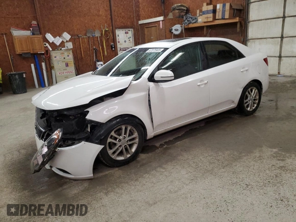 2012 Kia Forte EX with VIN KNAFU4A28C5604924, listed as a Copart auction lot 47375905 with 132,484 mi miles and Salvage Title. Bid and sale history available at carsss.com. Image 1.