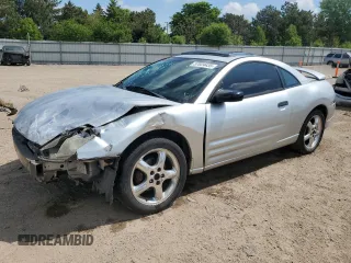 2002 Mitsubishi Eclipse GS z VIN 4A3AC44G32E024094, wystawiony jako Copart lot #57024435 z przebiegiem 160 386 mil mil oraz Szkoda całkowita • Salvage title. Historia ofert i sprzedaży dostępna na DreamBid. Obrazek 1.