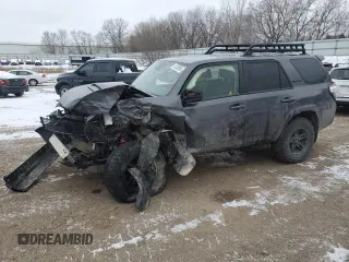 2022 Toyota 4Runner TRD Pro with VIN JTELU5JR2N6031777, listed as a Copart auction lot 41628955 with Not provided miles and Salvage title. Bid and sale history available at DreamBid. Image 1.