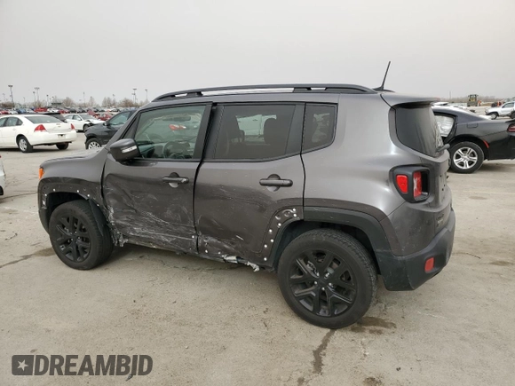 2018 Jeep Renegade Altitude with VIN ZACCJBBB5JPH48064, listed as a Copart auction lot 49410825 with 57,315 mi miles and Salvage title. Bid and sale history available at DreamBid. Image 2.