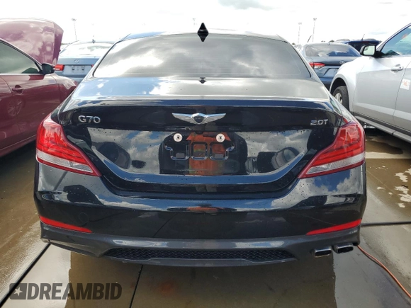 2020 Genesis G70 2.0T with VIN KMTG64LA4LU059933, listed as a Copart auction lot 73786014 with Not provided miles and Non repairable. Bid and sale history available at DreamBid. Image 6.