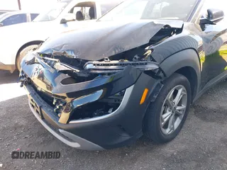 2023 Hyundai Kona SEL with VIN KM8K62AB9PU044628, listed as a IAAI auction lot 41827495 with 20,439 mi miles and . Bid and sale history available at DreamBid. Image 6.