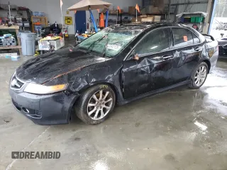2008 Acura TSX Nav with VIN JH4CL96918C006087, listed as a Copart auction lot 43592125 with 222,073 mi miles and Salvage title. Bid and sale history available at DreamBid. Image 1.