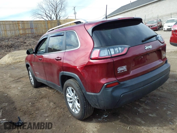 2019 Jeep Cherokee Latitude with VIN 1C4PJMCB2KD125898, listed as a IAAI auction lot 41809073 with 88,774 mi miles. Bid and sale history available at carsss.com. Image 3.