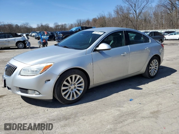 2011 Buick Regal CXL RL1 with VIN 2G4GN5EC4B9213103, listed as a Copart auction lot 50019675 with 204,330 mi miles and Salvage Title. Bid and sale history available at DreamBid. Image 1.