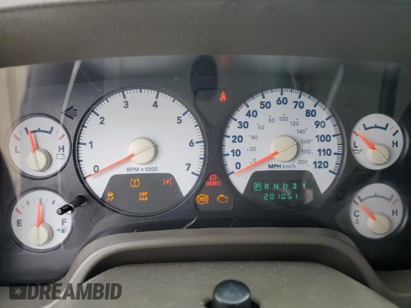2008 Dodge 1500 ST with VIN 1D7HU18288J129733, listed as a Copart auction lot 53125745 with 201,051 mi miles and Clean Title. Bid and sale history available at DreamBid. Image 9.