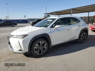 2022 Lexus UX with VIN JTHX3JBH1N2051189, listed as a Copart auction lot 49733245 with 33,265 mi miles and Salvage Title. Bid and sale history available at carsss.com. Image 1.