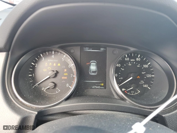2017 Nissan Rogue SL with VIN JN8AT2MT1HW403445, listed as a Copart auction lot 75815484 with 47,940 mi miles and Non Repairable. Bid and sale history available at carsss.com. Image 9.