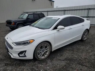 2019 Ford Fusion Titanium with VIN 3FA6P0RU4KR240222, listed as a Copart auction lot 57982965 with 99,634 mi miles and Salvage title. Bid and sale history available at DreamBid. Image 1.