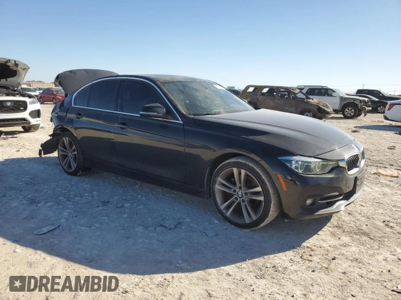 2017 BMW 3 Series 330i with VIN WBA8B9C31HK885586, listed as a Copart auction lot 87011734 with 140,714 mi miles and Salvage Title. Bid and sale history available at carsss.com. Image 4.