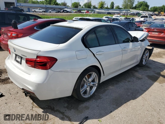 2017 BMW 3 Series 340i xDrive with VIN WBA8B7C30HK858738, listed as a Copart auction lot 53578294 with 73,881 mi miles and Salvage Title. Bid and sale history available at carsss.com. Image 3.