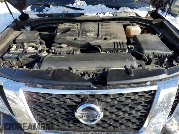 2020 Nissan Armada SL with VIN JN8AY2NCXL9619950, listed as a Copart auction lot 87454064 with 112,086 mi miles and Salvage Title. Bid and sale history available at carsss.com. Image 12.