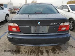 2001 BMW 5 Series 540iA with VIN WBADN634X1GM73365, listed as a Copart auction lot 77814684 with 142,374 mi miles and Salvage Title. Bid and sale history available at carsss.com. Image 6.