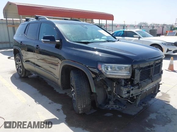 2021 GMC Acadia SLT with VIN 1GKKNMLS7MZ204928, listed as a IAAI auction lot 41719245 with 76,825 mi miles. Bid and sale history available at carsss.com. Image 1.