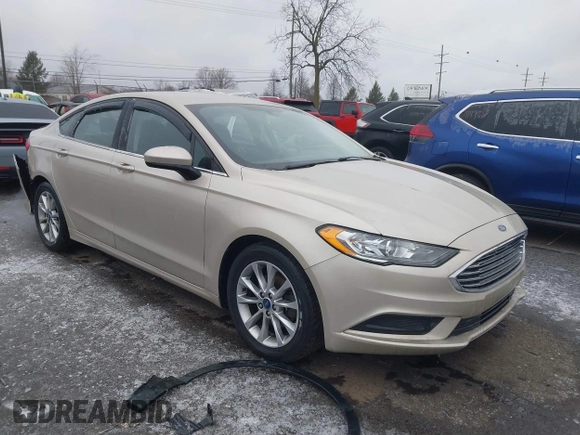 2017 Ford Fusion SE with VIN 3FA6P0HDXHR412215, listed as a IAAI auction lot 41520106 with 100,001 mi miles. Bid and sale history available at carsss.com. Image 1.