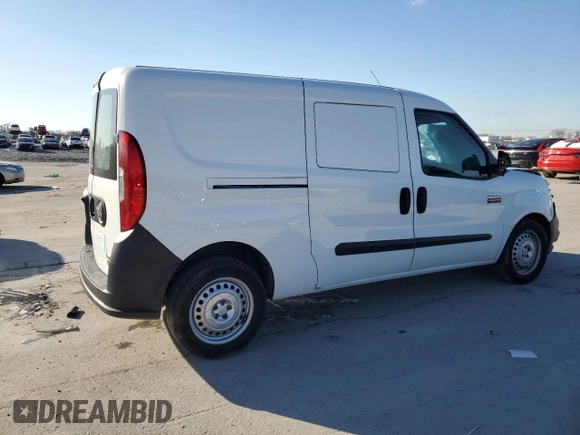 2017 Ram ProMaster City Cargo Van Tradesman with VIN ZFBERFAB4H6E21507, listed as a Copart auction lot 46159765 with 140,260 mi miles and Salvage Title. Bid and sale history available at carsss.com. Image 3.