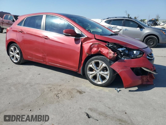 2013 Hyundai Elantra GT with VIN KMHD35LE7DU135564, listed as a Copart auction lot 75720144 with 99,742 mi miles and Salvage Title. Bid and sale history available at carsss.com. Image 4.
