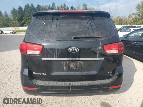 2017 Kia Sedona LX with VIN KNDMB5C16H6306898, listed as a Copart auction lot 71790784 with 51,508 mi miles and Salvage Title. Bid and sale history available at carsss.com. Image 6.