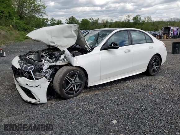 2022 Mercedes-Benz C 300 with VIN W1KAF4HB2NR050861, listed as a Copart auction lot 54904865 with Not provided miles and Salvage title. Bid and sale history available at DreamBid. Image 1.