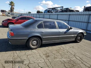 2001 BMW 7 Series 740iL with VIN WBAGH83491DP27388, listed as a Copart auction lot 78287314 with 31,045 mi miles and Salvage Title. Bid and sale history available at carsss.com. Image 3.