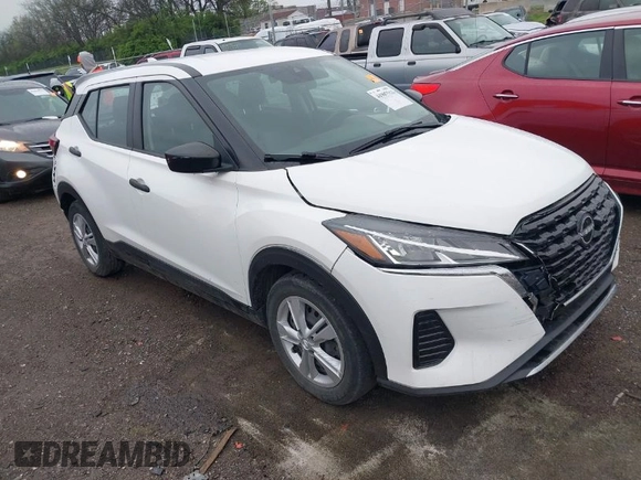 2022 Nissan Kicks S with VIN 3N1CP5BV1NL507193, listed as a IAAI auction lot 41907513 with 21,807 mi miles and . Bid and sale history available at carsss.com. Image 1.