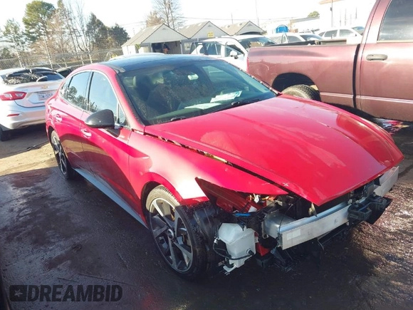 2021 Hyundai Sonata SEL Plus with VIN 5NPEJ4J22MH098175, listed as a IAAI auction lot 41379948 with 78,519 mi miles and . Bid and sale history available at DreamBid. Image 1.
